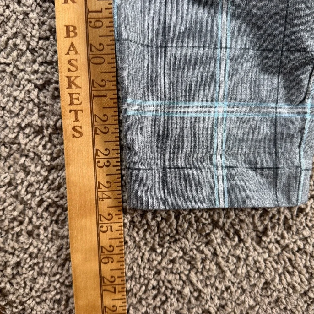 GAP Skinny Ankle Pants Women 12 Plaid Grey Blue Casual‎ Office preppy trousers